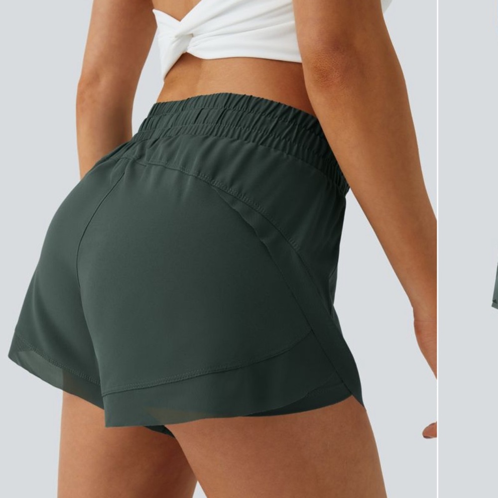 HALARA Forest Green Athletic Shorts